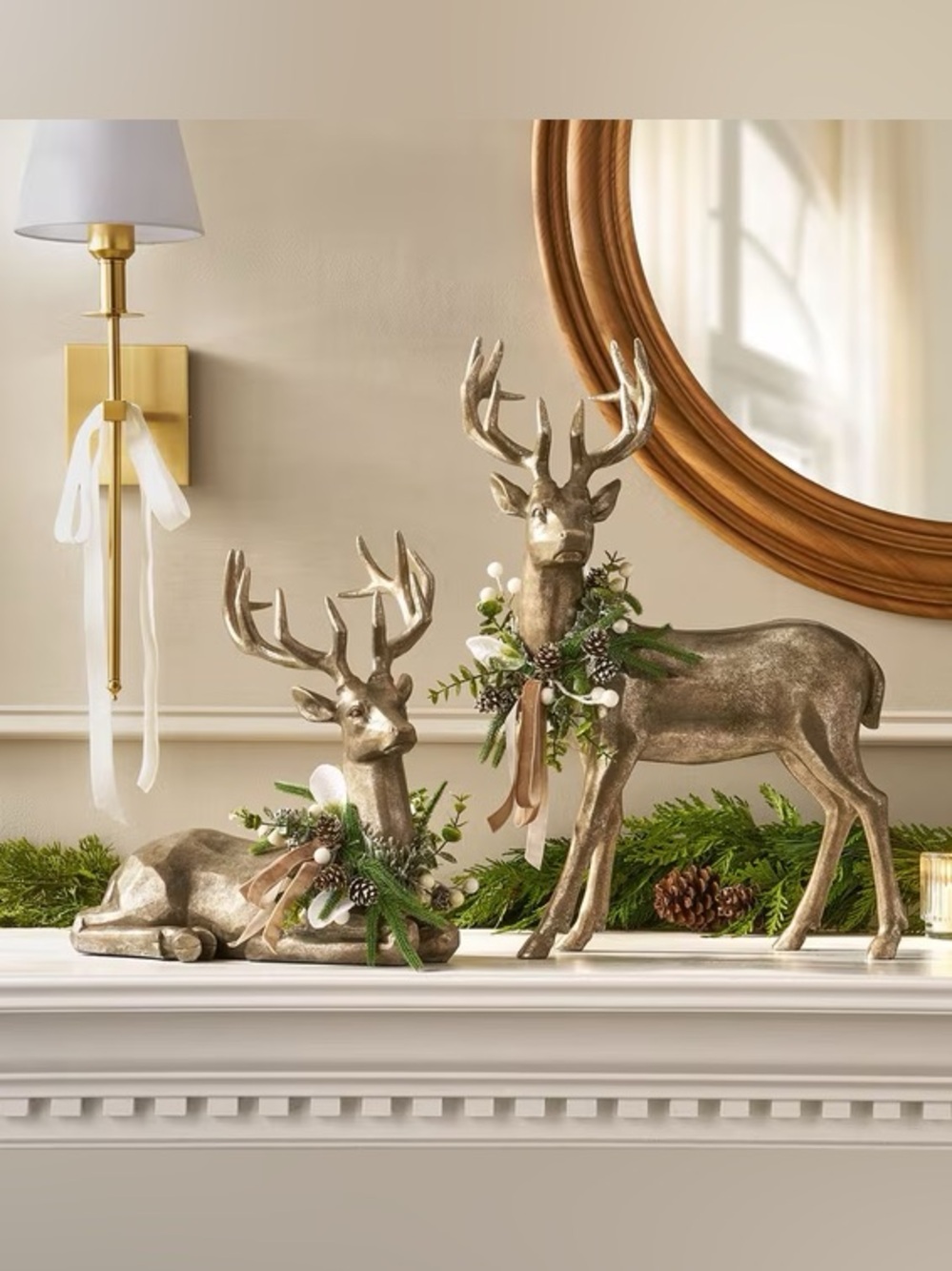 Holiday Deer Décor, Set of 2